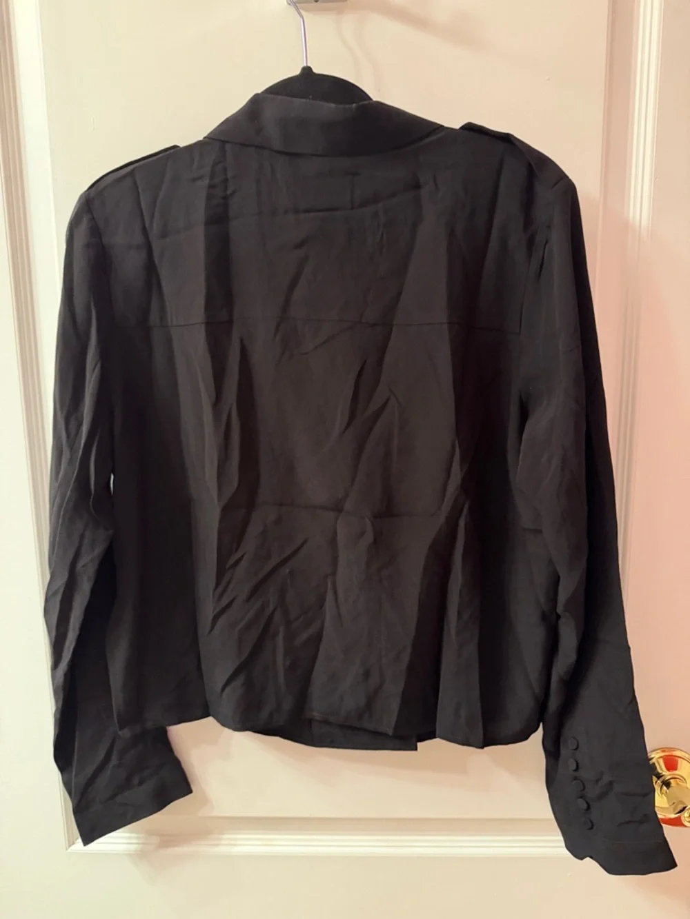 Zadig & Voltaire Black Double-Breasted Lightweight Blazer - Picture 6 of 6